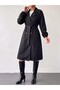 Women's Belted Trench Coat with Pocket Detail