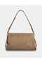 London Audrey Nubuck Stylish Daily Office Special Occasion Women's Shoulder Bag - Dark Beige