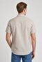 Men Regular Fit Plain Short Sleeve Casual Shirt, Beige - 4