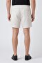 Men Stripes Basic Shorts, Beige - 3