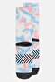 Women 1 Pair Embroidered Logo Crew Socks, Multicolor - 2