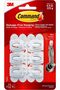 Mini Adhesive Hooks with Strips 17006 from Command, Plastic, White