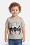 Toddlers Boy Crew Neck Short Sleeve Batman Print T-Shirt, Grey