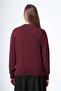 200 Broch Detailled Half Fishman Merserized Tunic Bordo - 3