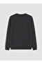 Özmarka New Season Anthracite Crew Neck Men's Sweatshirt - 6