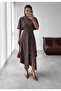 Brown Modal Asymmetrical Skirt Suit - 261024 - 2