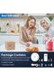 6 مجموعات من مصابيح استشعار الحركة، مصابيح ليلية LED تعمل بالبطارية اللاسلكية للممر والحمام وغرفة النوم - 6