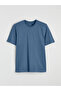 Vizyon New Season Indigo Regular Fit Thin Fabric T-Shirt /03 - 5