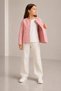 Girl's Patterned Quilted Seasonal Jacket - 6