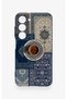 Samsung S23 Compatible Turkish Coffee and Kilim Patterned Silicone Case - 2