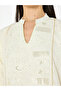 Cream A-Line Maxi Jalabiya with Intricate Embroidery - 3