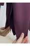 Sabisu Cold Thread Tunic with Buttoned Sleeves and Slits-Sy3310 Plum - 5