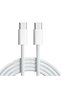 كابل USB C إلى USB C بقوة 60 واط، طول 1 متر - كابل من النوع C مضفر من النايلون |   شحن سريع ومزامنة البيانات - شحن متين وطويل الأمد - 2