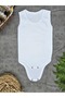 5-Piece White Economical Baby Snap-On Bodysuit Undershirt Bodysuit for Girls and Boys - 5