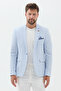 Nice Men's Ice Blue Polyviscon Fabric Slim Fit Spring-Summer Sports Blazer Jacket - 6