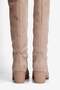 Women's Suede Boots Western Embroidery Detailed Heeled Pull-On Dora Mink - 3