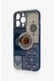 iPhone 13 Pro Max Compatible Turkish Coffee and Kilim Patterned Silicone Case - 4