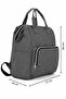 Mother Baby Care Backpack with Thermal Bottle Holder and Hanging Device
