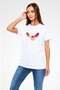 Owl White Unisex T-Shirt T-Shirt - 3