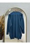 Sabisu Cold Thread Tunic with Buttoned Sleeves and Slits-Sy3310 Indigo - 6