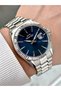 Silver-Navy Blue Color with Calendar 10 Atm Japanese Miyota Complete Steel Men's Wristwatch 2583Slz