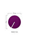 Set of 4 Purple Round Plexiglass Coasters (10X10 cm) - 5