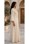 Elegant Embroidered Jalabiya with Trumpet Sleeves - 4