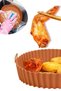Çetiner Group ®   Colorful Heat Resistant Washable Silicone Oven and Airfryer Round Cooking Mat 20 cm - 5