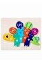 DURKU 6 Pack Wooden Jigsaw Puzzle Set - Colorful 3D Educational Blocks Kids Toy Gift - 7