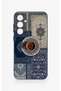 Samsung S23Fe Compatible Turkish Coffee and Kilim Patterned Silicone Case - 2