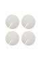 Set of 4 Transparent Round Plexiglass Coasters (10X10 cm) - 6