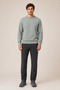Steni New Season Men's Regular Fit Winter Crew Neck Sweatshirt Mint - 2