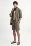 Linen Blend Bermuda Men's Shorts - 4