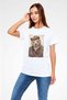 Bear White Unisex T-Shirt T-Shirt - 3