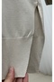 Sabisu Cold Thread Tunic with Buttoned Sleeves and Slits-Sy3310 Cream - 5