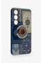 Samsung S25 Compatible Turkish Coffee and Kilim Patterned Silicone Case - 2
