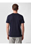 Vizyon New Season Navy Blue Crew Neck Men's Printed T-Shirt - 4