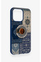 iPhone 13 Pro Compatible Turkish Coffee and Kilim Patterned Silicone Case - 4