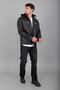 Combed Cotton Hooded Faux Leather Coat Kmd 836_50519-1 - 6