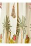 Beige A-Line Maxi Jalabiya with Desert Motifa - 3