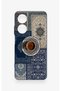 Oppo A60 Compatible Turkish Coffee and Kilim Patterned Silicone Case - 3