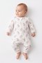 Cute Cow Figured Long Sleeve Zippered Baby Romper