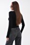 Women's Crew Neck Long Sleeve Modal Badi with Finger Loop Detail 265053 - 5