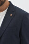 Polonara Men's Dark Navy Blue Half-Lined Polyviscon Blend Sports Blazer Jacket with Pocket - 2