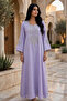 Embellished Sweetheart Square Neck Flowing Maxi Jalabiya