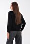 Women's Modal Sweatshirt with Zipper Detail on the Collar 265166 - - 5