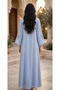 Embellished Sweetheart Square Neck Flowing Maxi Jalabiya - 2