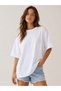 Women's Oversize White Back-Printed T-Shirt – Overthinkaholic - 4