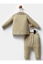 3-Piece Jacketed Set for 3-12 Months - Khaki - 3
