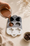 6-Piece Heart Star and Flower Patterned Silicone Muffin Cake Mold - 3